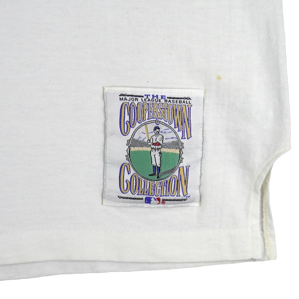 MLB (Salem) - The Babe George Herman Ruth Caricature T-Shirt 1989 Large Vintage Retro Baseball