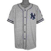 Vintage Starter (MLB) - New York Yankees Pinstripe Jersey 1990s X-Large in gray