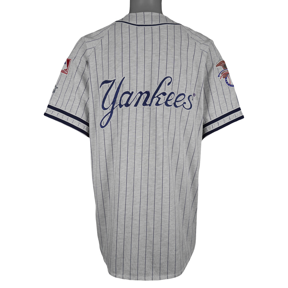 Vintage Starter (MLB) - New York Yankees Pinstripe Jersey 1990s X-Large in gray