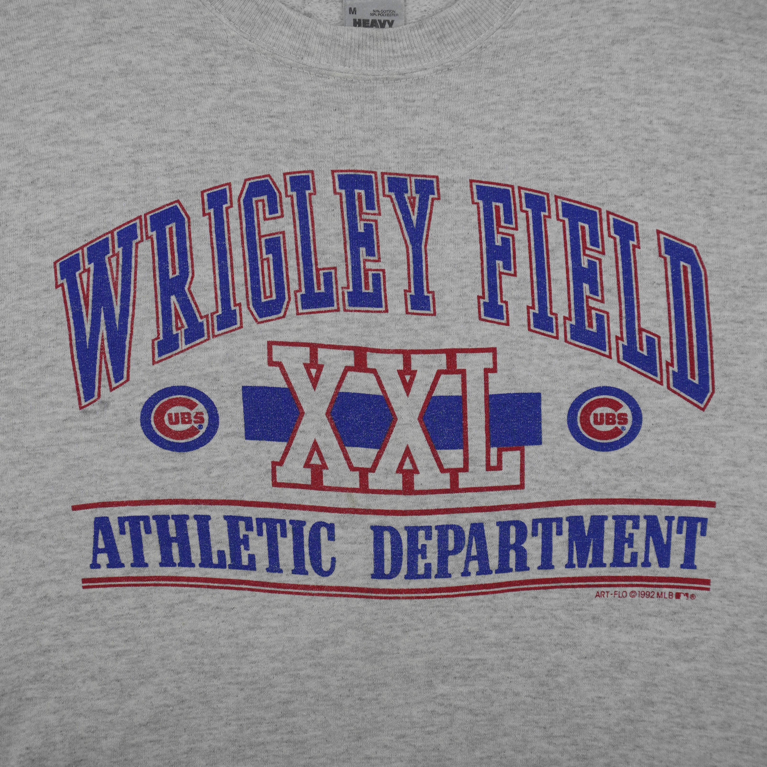 MLB - Chicago Cubs, Wrigley Field Crew Neck Sweatshirt 1992 Medium Vintage Retro Baseball