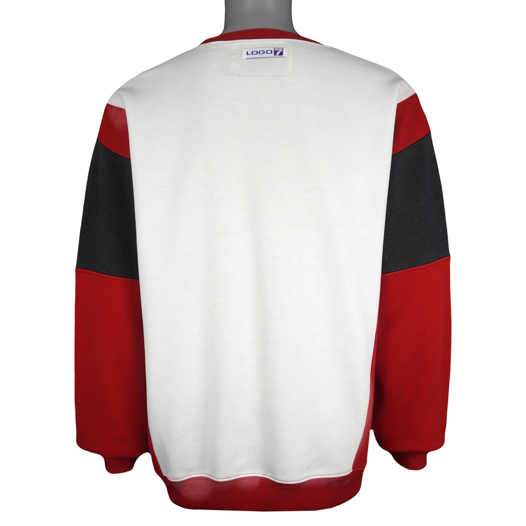 NHL (Logo 7) - Blackhawks All Star Game Crew Neck Sweatshirt 1991 Large Vintage Retro Hockey