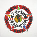 NHL (Logo 7) - Blackhawks All Star Game Crew Neck Sweatshirt 1991 Large Vintage Retro Hockey
