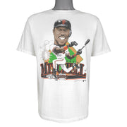 MLB (Salem) - San Francisco Giants Kevin Mitchell Caricature T-Shirt 1989 Large Vintage Retro Baseball