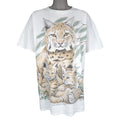 Vintage (Kittens) - North American Bobcats Animal Print T-Shirt 1990s X-Large Vintage Retro