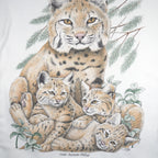 Vintage (Kittens) - North American Bobcats Animal Print T-Shirt 1990s X-Large Vintage Retro