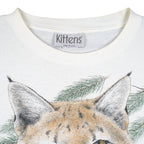 Vintage (Kittens) - North American Bobcats Animal Print T-Shirt 1990s X-Large Vintage Retro