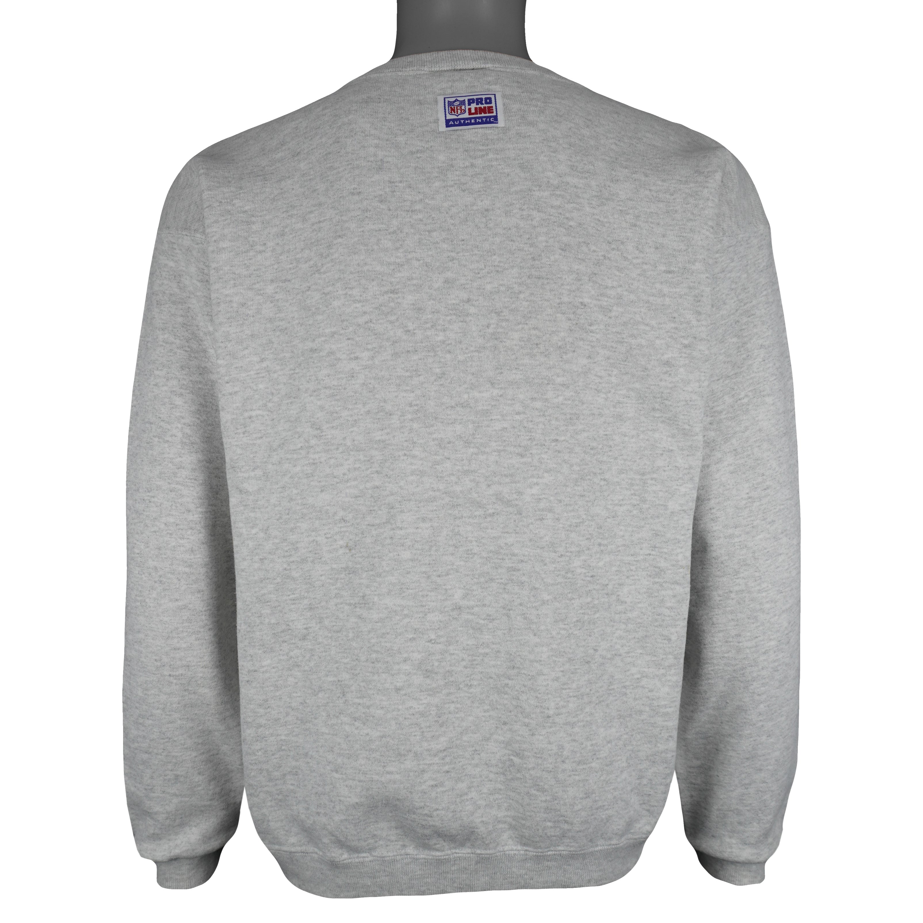 NFL (Logo Athletic) - Chicago Bears Embroidered Sweatshirt 1990s Large Vintage Retro Football