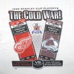 NHL (Pro Player) - Red Wings VS Avalanche Stanley Cup Champs T-Shirt 1999 Medium Vintage Retro Hockey
