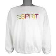 Vintage (ESPRIT) - Spell-Out Crew Neck Sweatshirt 1990s Large Vintage Retro