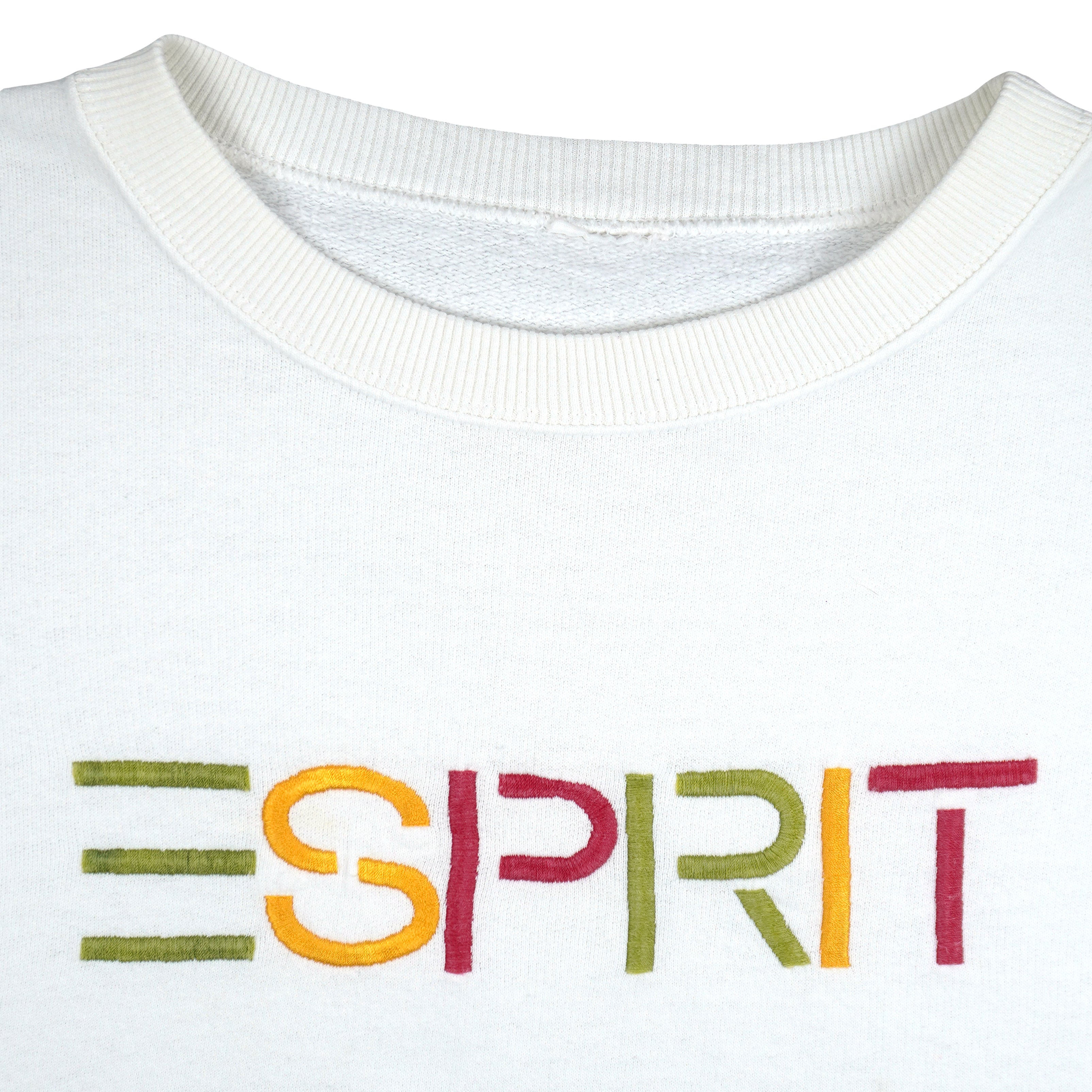 Vintage (ESPRIT) - Spell-Out Crew Neck Sweatshirt 1990s Large Vintage Retro