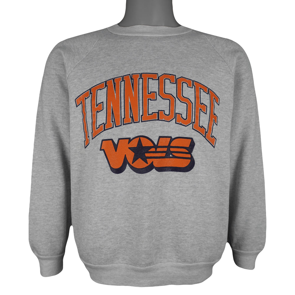 NCAA - Tennessee Volunteers Spell-Out Crew Neck Sweatshirt 1990s Medium Vintage Retro