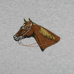 Vintage (Pro Spirit) - Horse Embroidered Crew Neck Sweatshirt 1990s X-Large Vintage Retro