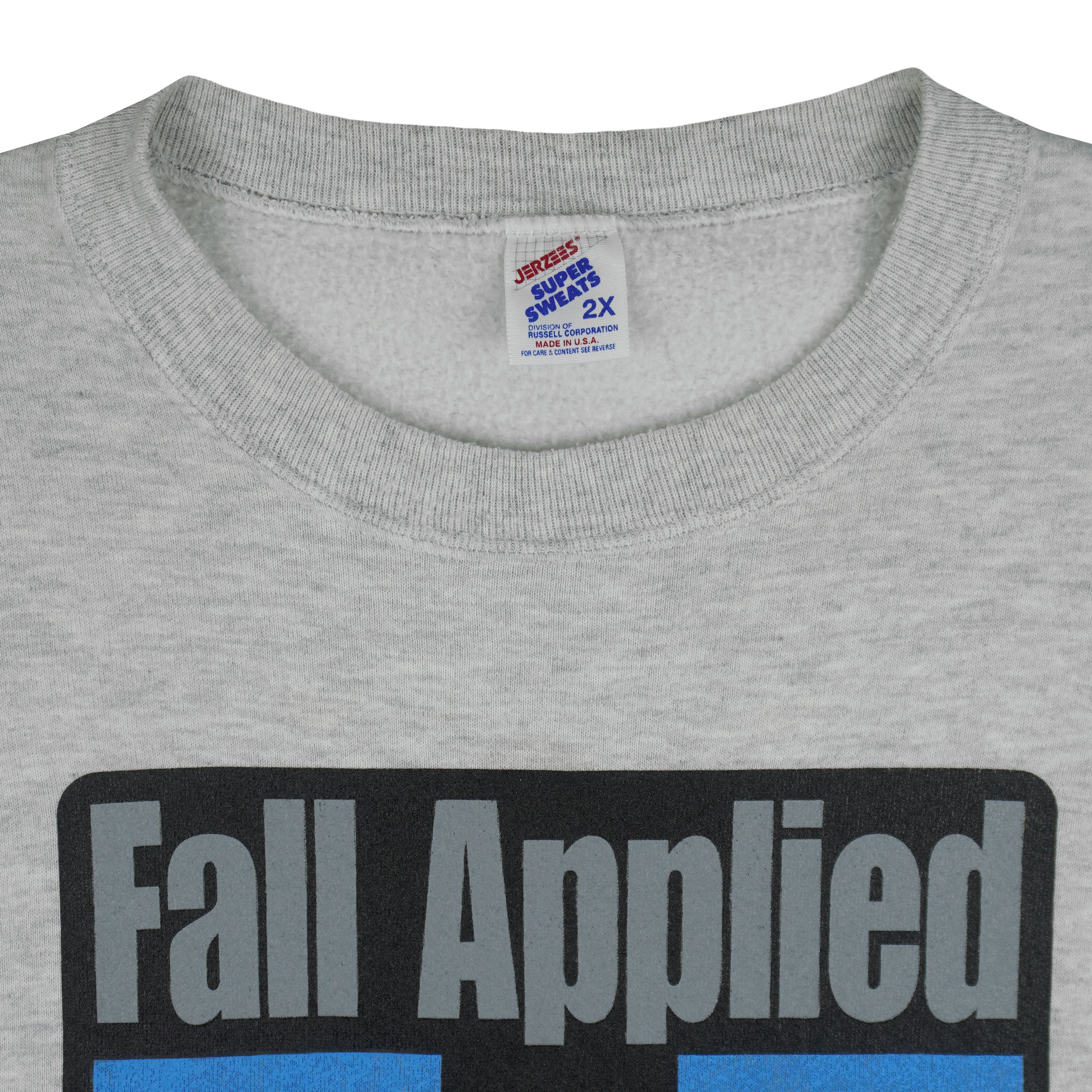 Vintage (Jerzees) - Fall Applied Dual II Crew Neck Sweatshirt 1990s 2X-Large Vintage Retro