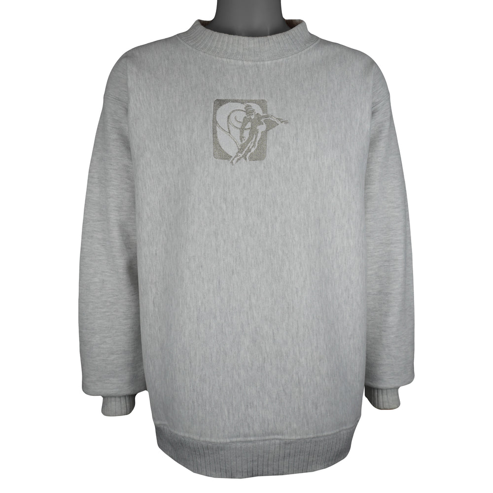 Vintage (B Wear) - Ski Embroidered Crew Neck Sweatshirt 1990s Large Vintage Retro
