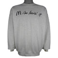 Vintage (Hanes) - McDonald's I'm Lovin It Crew Neck Sweatshirt 1990s X-Large Vintage Retro