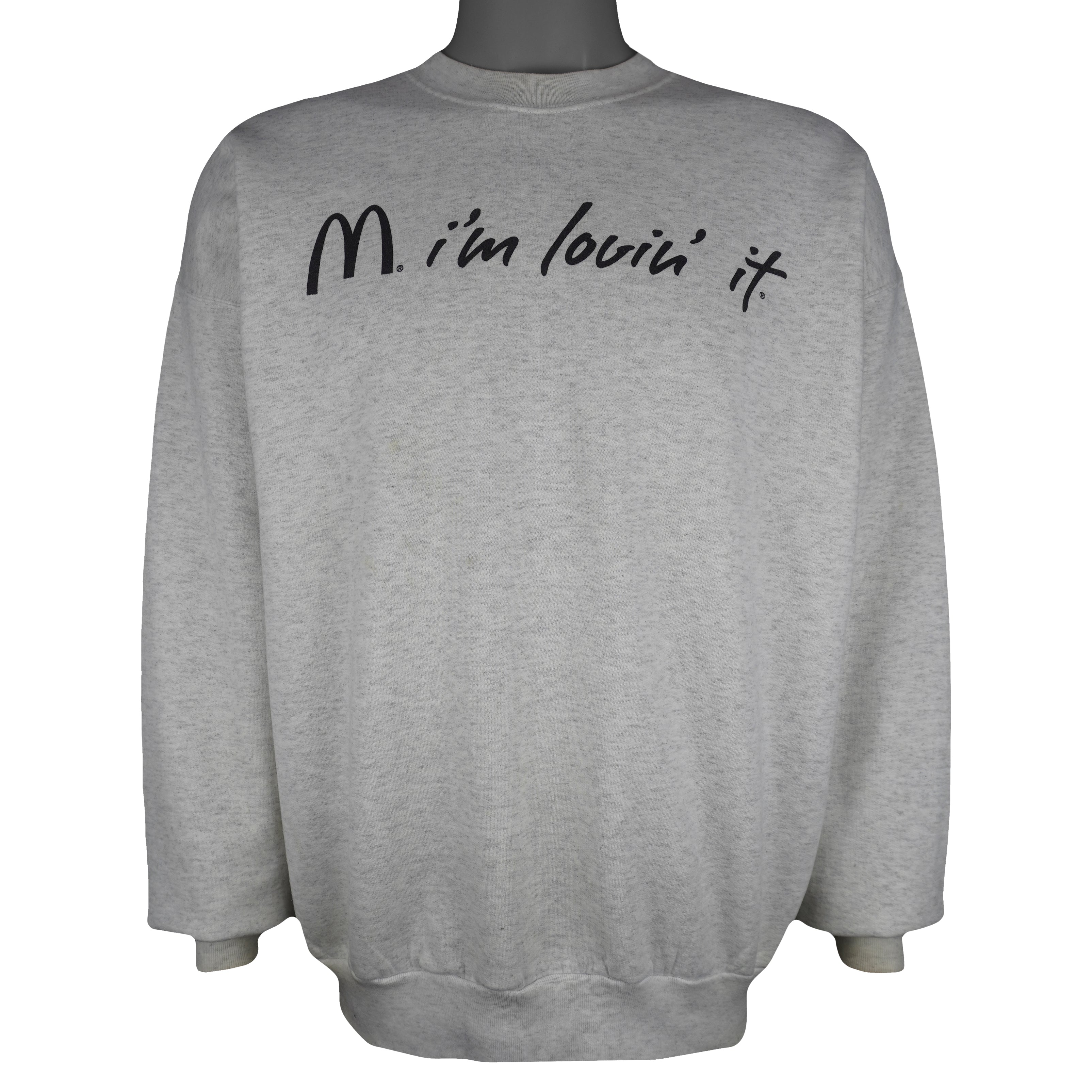 Vintage (Hanes) - McDonald's I'm Lovin It Crew Neck Sweatshirt 1990s X-Large Vintage Retro