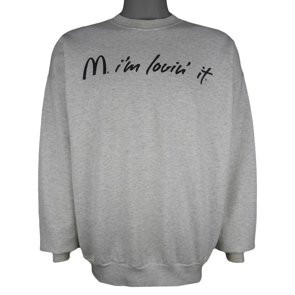 Vintage (Hanes) - McDonald's I'm Lovin It Crew Neck Sweatshirt 1990s X-Large Vintage Retro