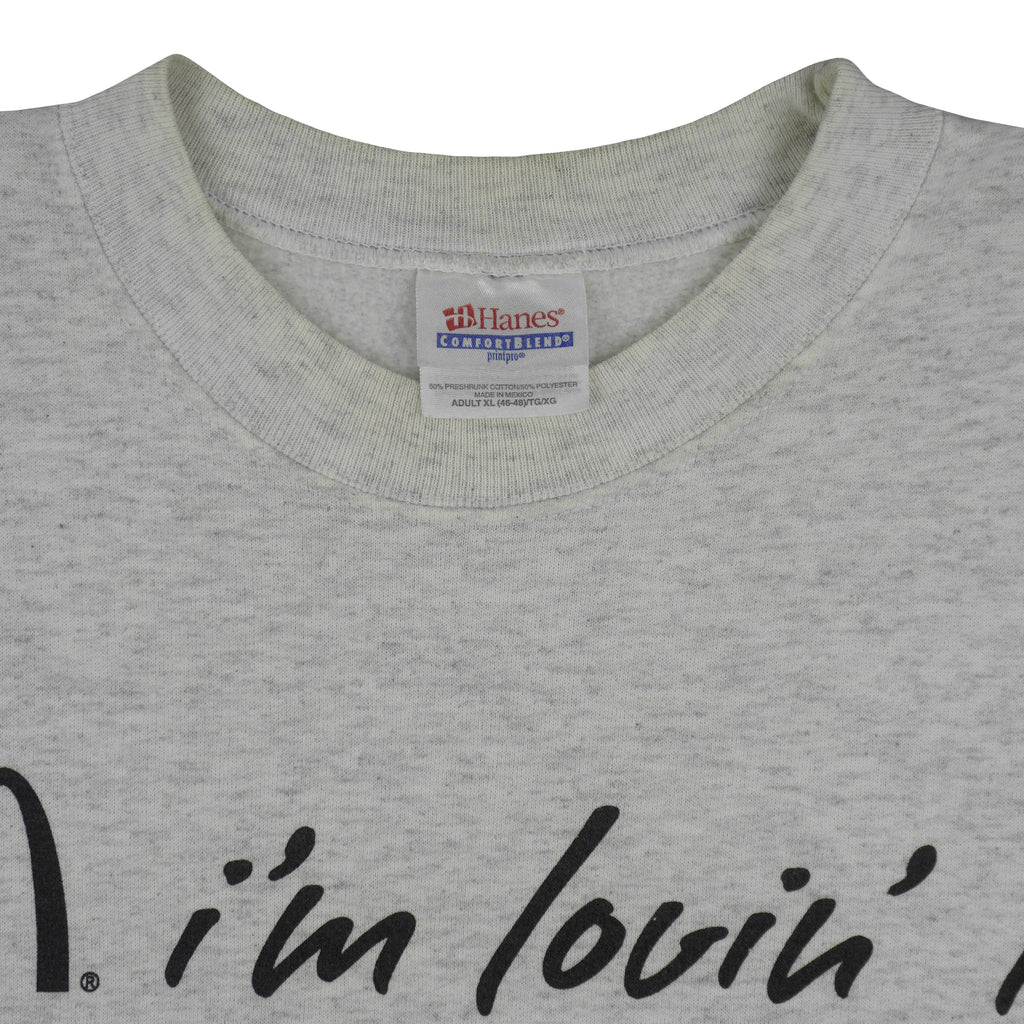 Vintage (Hanes) - McDonald's I'm Lovin It Crew Neck Sweatshirt 1990s X-Large Vintage Retro