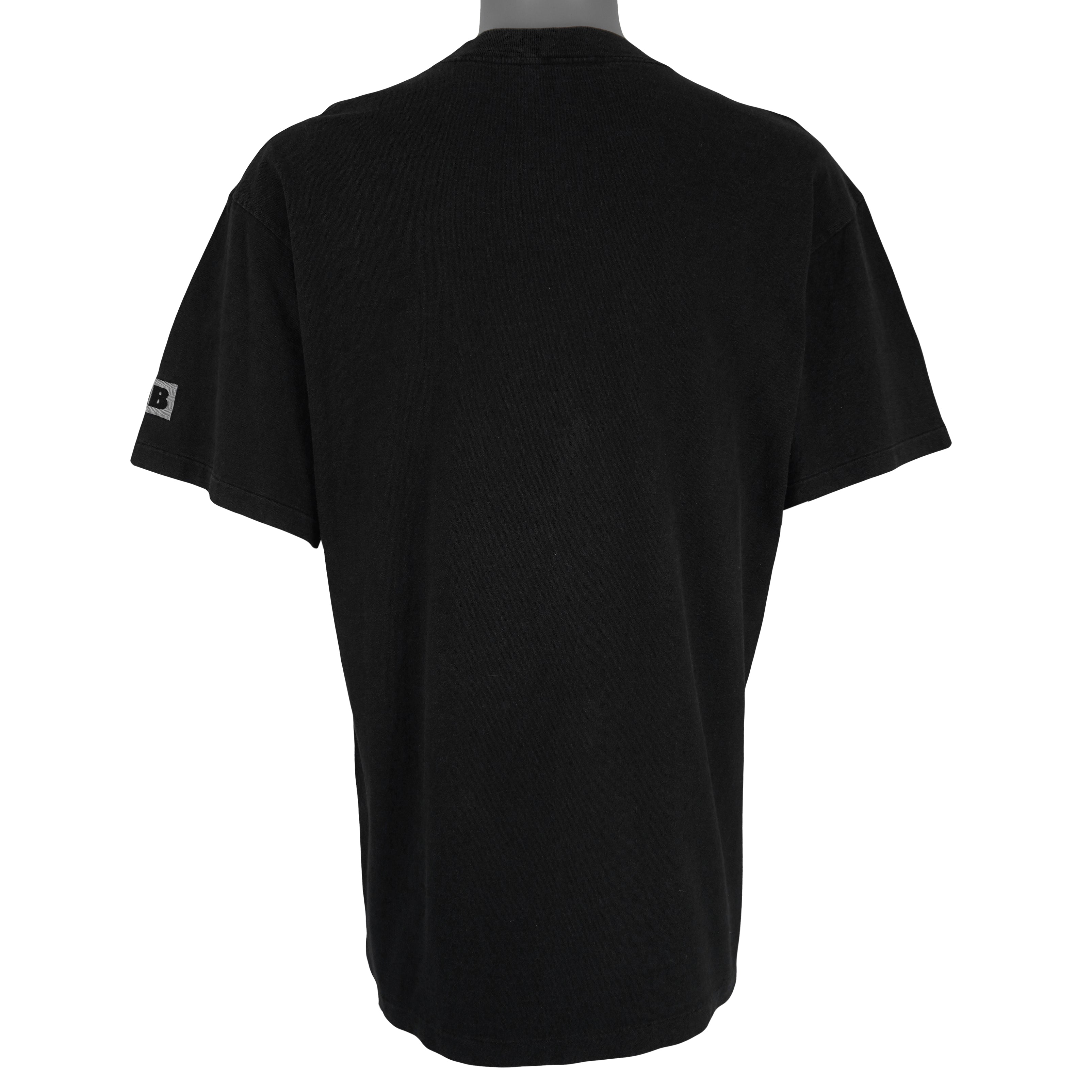 NFL (Bulletin Athletic) - Pittsburgh Steelers Helmet Single Stitch T-Shirt 1990s Medium Vintage Retro Football