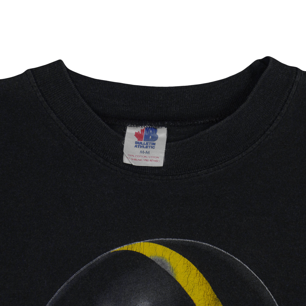 NFL (Bulletin Athletic) - Pittsburgh Steelers Helmet Single Stitch T-Shirt 1990s Medium Vintage Retro Football