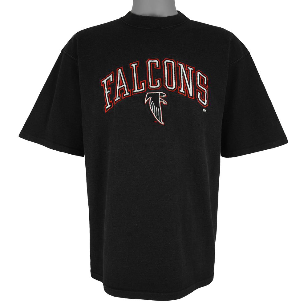 NFL (Logo Athletic) - Atlanta Falcons Embroidered T-Shirt 1990s X-Large Vintage Retro Football