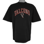 NFL (Logo Athletic) - Atlanta Falcons Embroidered T-Shirt 1990s X-Large