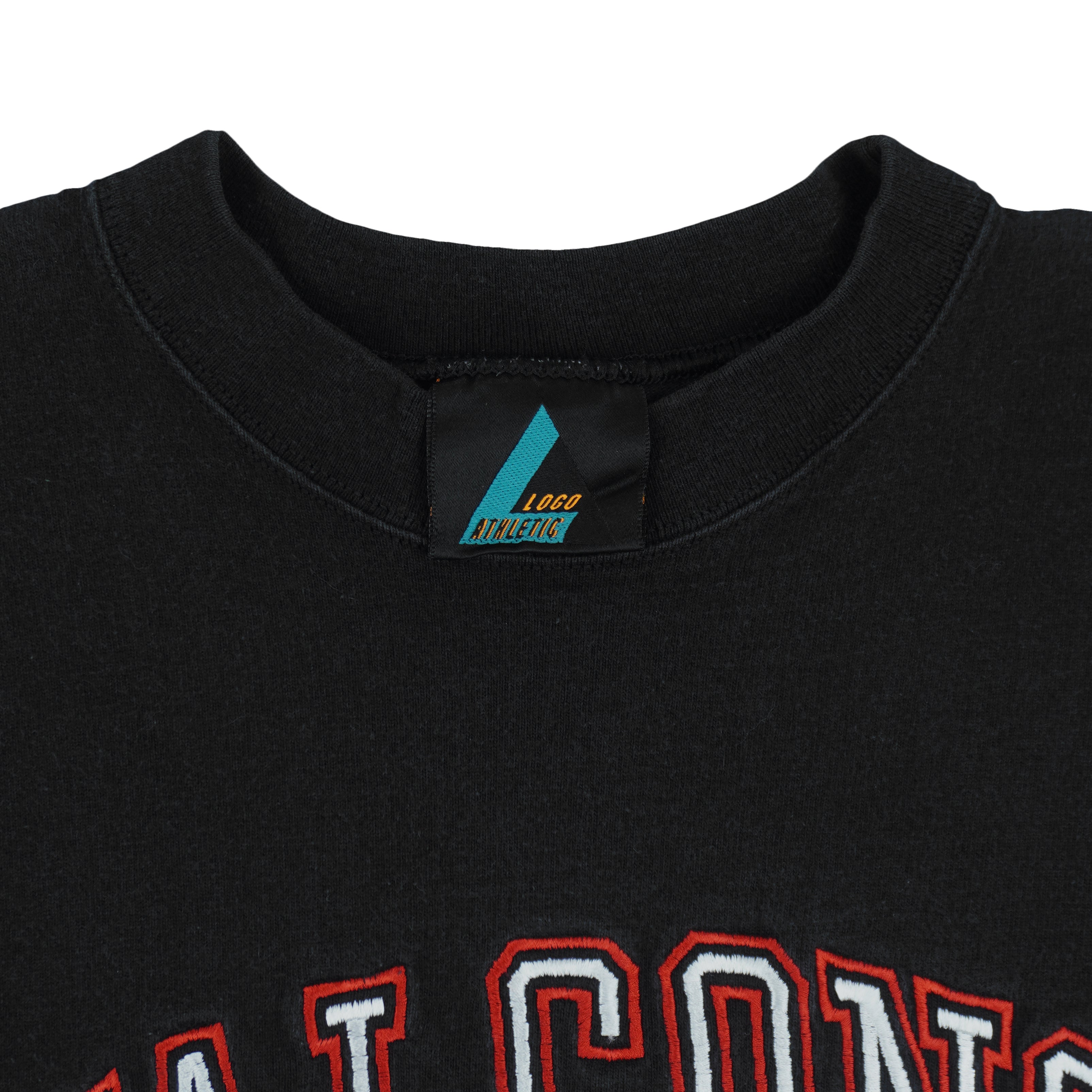 NFL (Logo Athletic) - Atlanta Falcons Embroidered T-Shirt 1990s X-Large Vintage Retro Football
