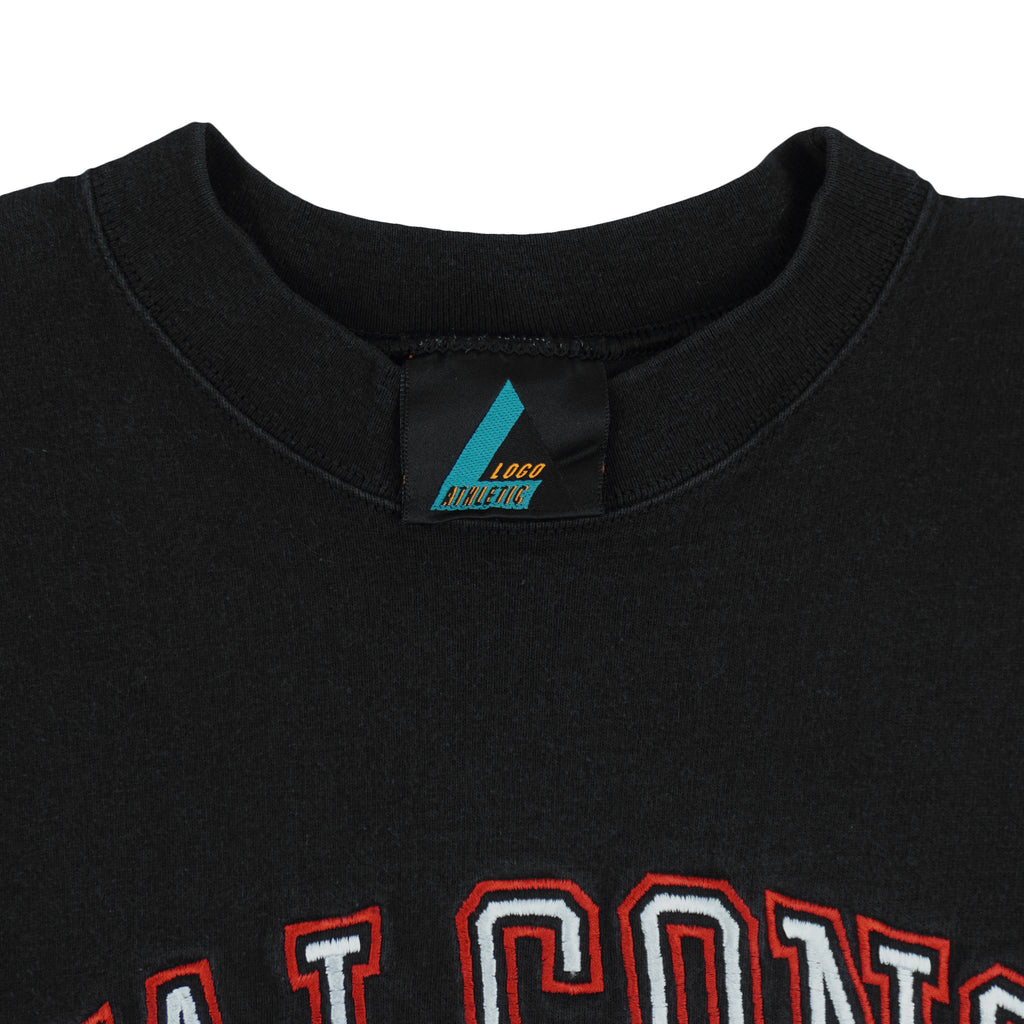 NFL (Logo Athletic) - Atlanta Falcons Embroidered T-Shirt 1990s X-Large Vintage Retro Football