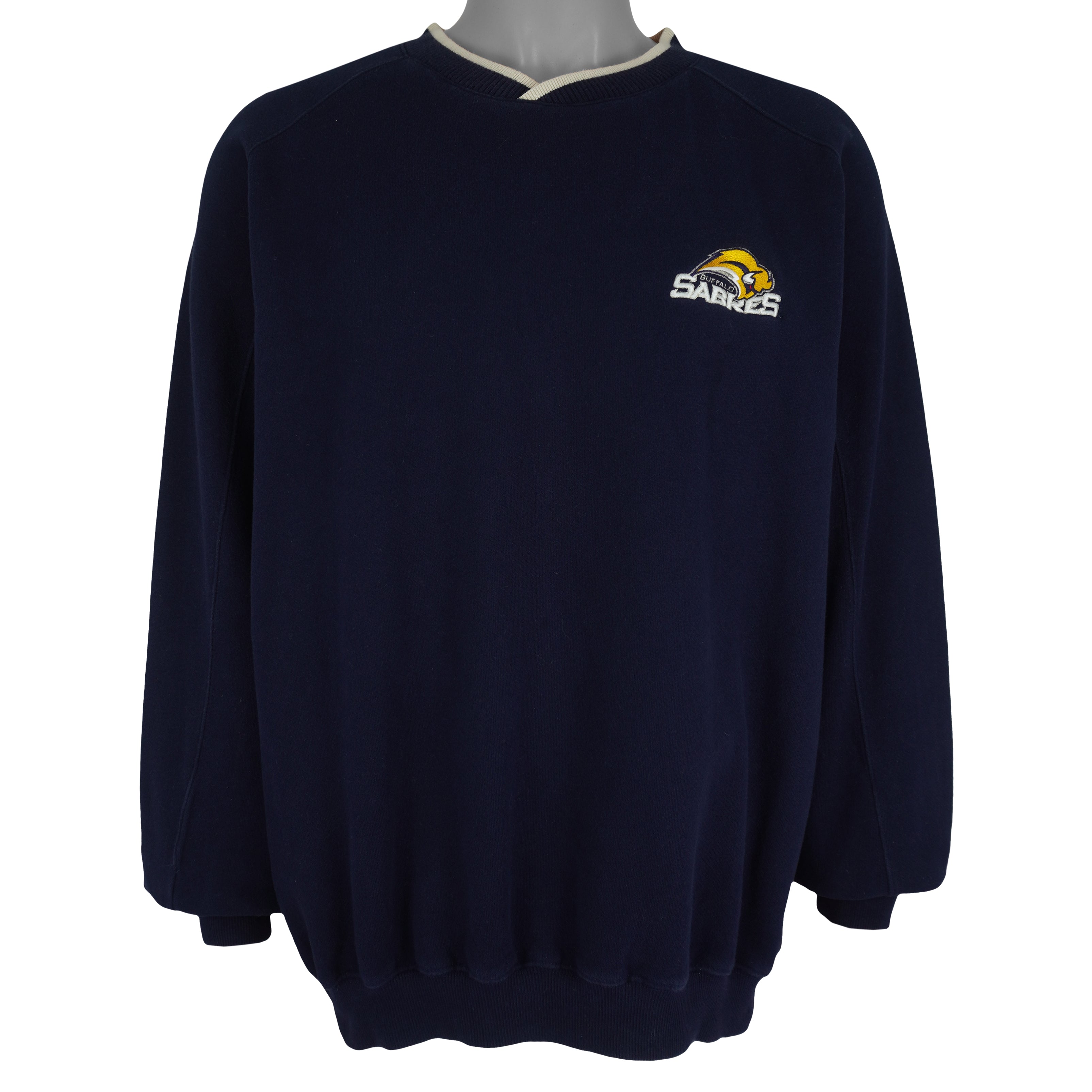 NHL (Antigua) - Buffalo Sabres Crew Neck Sweatshirt 1990s X-Large Vintage Retro Hockey