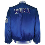 MLB (Toyota) - Dodgers Hideo Nomo Button-Up Satin Jacket 1995 Large Vintage Retro Baseball