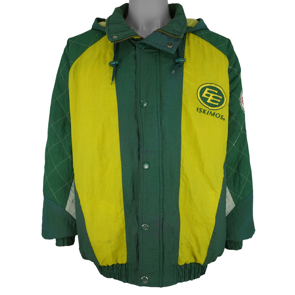 Starter (CFL) - Edmonton Eskimos Football Puffer Jacket 1990s XX-Large Vintage Retro