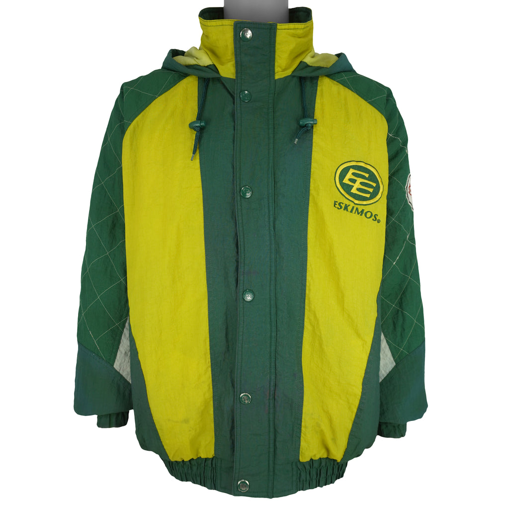 Starter (CFL) - Edmonton Eskimos Football Puffer Jacket 1990s XX-Large Vintage Retro