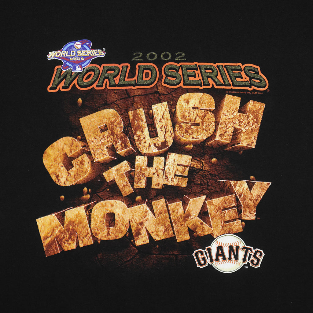 MLB (Lee) - San Francisco Giants Crush The Monkey T-Shirt 2002 Large Vintage Retro Baseball