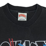 NHL (Nutmeg) - New York Rangers Kick Ice! Spell-Out T-Shirt 1990s X-Large Vintage Retro Hockey