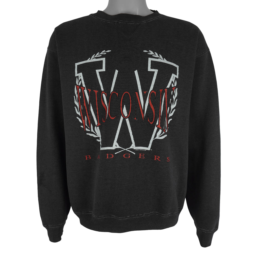 NCAA - Wisconsin Badgers Crew Neck Sweatshirt 1990s X-Large Vintage Retro