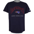 NFL (Lee) - New England Patriots Embroidered T-Shirt 1990s Medium Vintage Retro Football