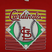 MLB (Logo 7) - St. Louis Cardinals Baseball T-Shirt 1989 Large Vintage Retro Baseball