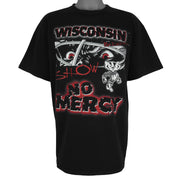 NCAA (TNT) - Wisconsin Badgers Show No Mercy T-Shirt 1990s X-Large Vintage Retro