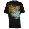 Vintage (Hanes) - Asian Tigers Animal Print T-Shirt 1992 X-Large Vintage Retro