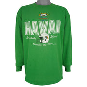 NCAA (Miller) - Jeep Eagle Aloha Bowl Long Sleeve Shirt 1989 X-Large Vintage Retro