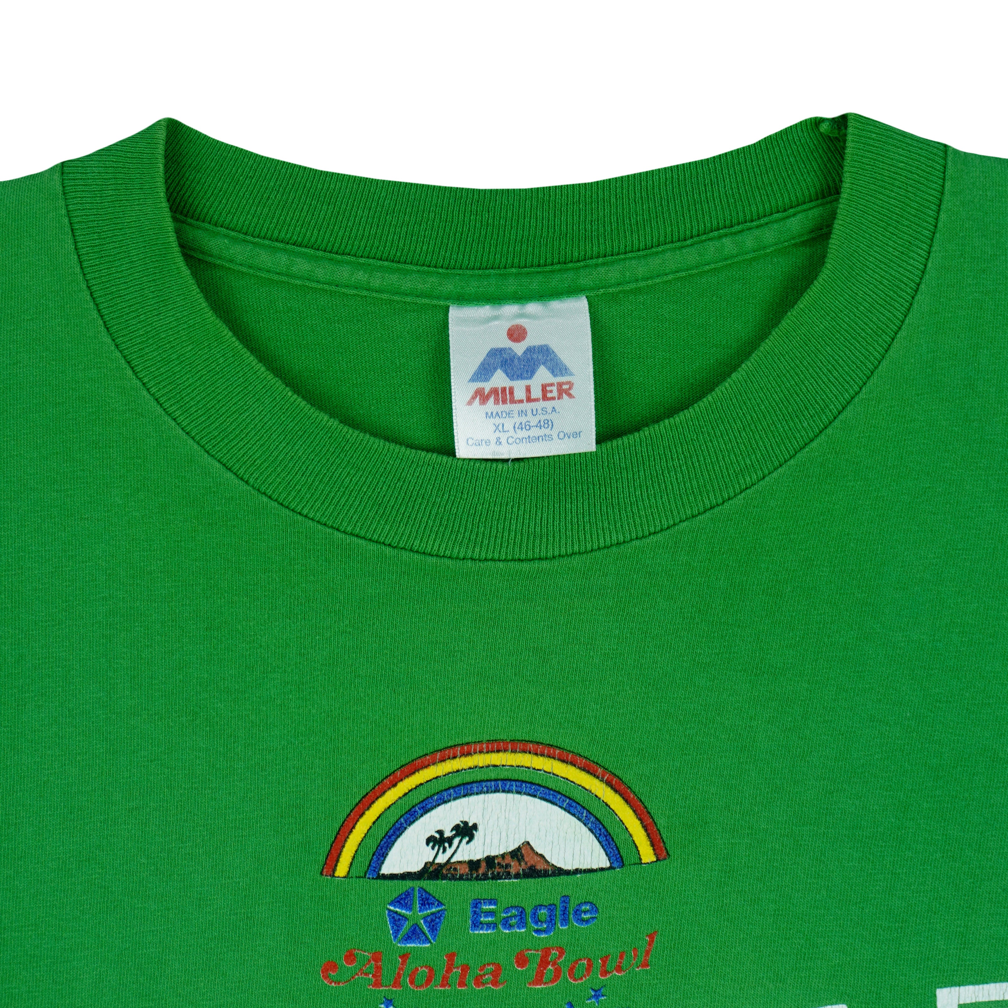 NCAA (Miller) - Jeep Eagle Aloha Bowl Long Sleeve Shirt 1989 X-Large Vintage Retro