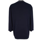 Nautica - Blue Big Logo Long Sleeved Shirt 1990s Large Vintage Retro