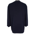 Nautica - Blue Big Logo Long Sleeved Shirt 1990s Large Vintage Retro