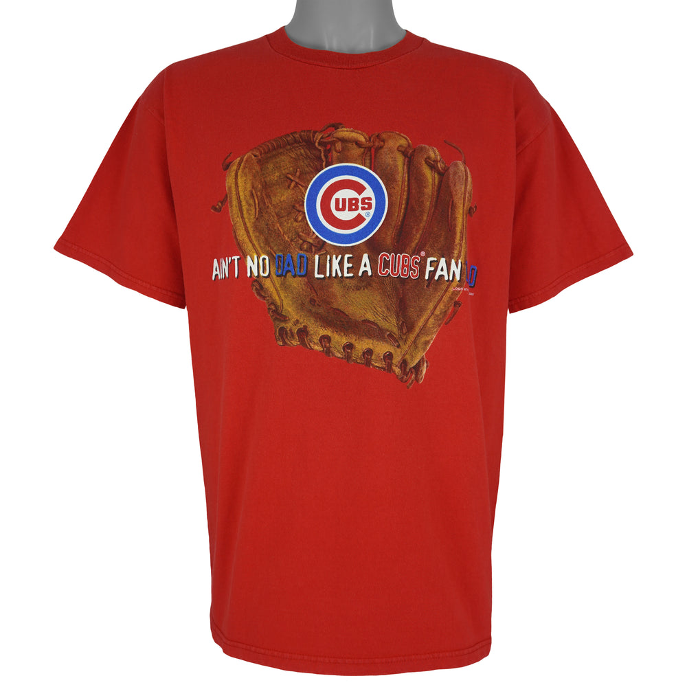 MLB - Chicago Cubs Ain’t No Dad Like a Cubs Fan Dad Spell-Out T-Shirt 2000 Large Vintage Retro Baseball