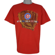 MLB - Chicago Cubs Ain’t No Dad Like a Cubs Fan Dad Spell-Out T-Shirt 2000 Large Vintage Retro Baseball