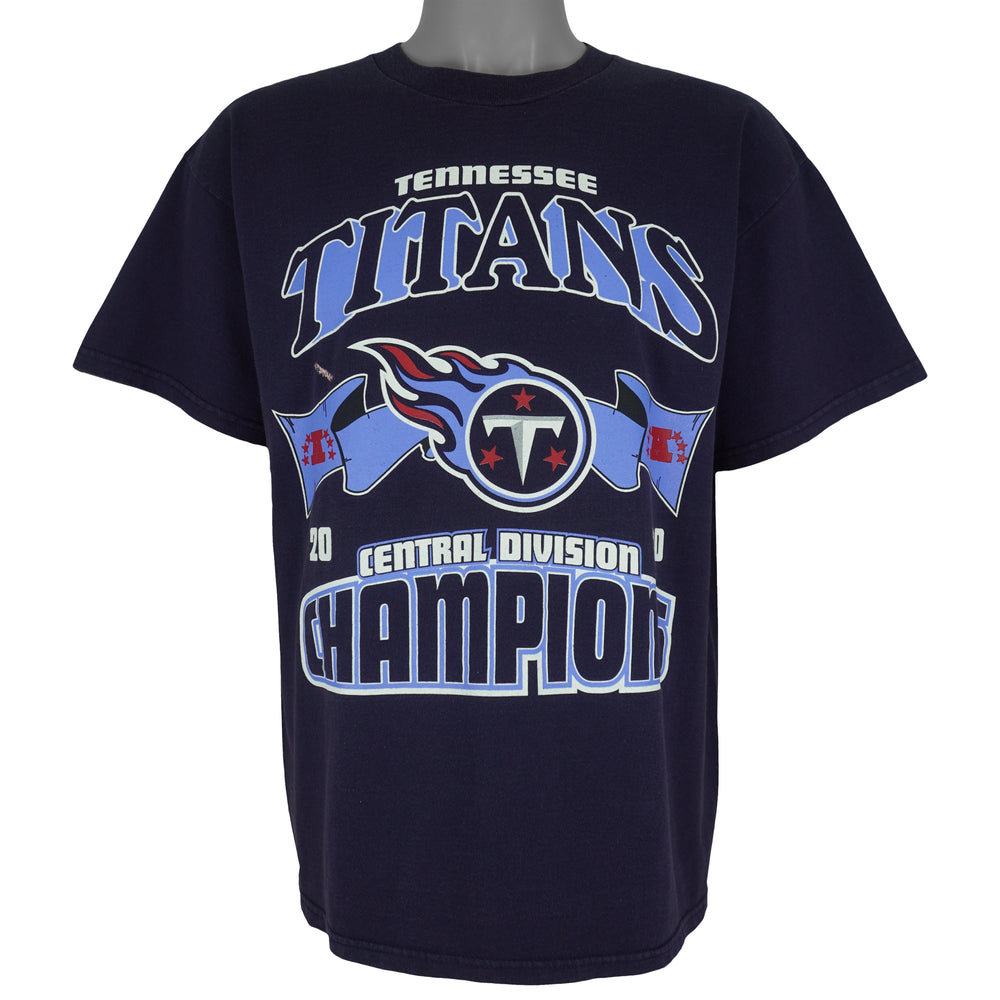 NFL (Delta) - Tennessee Titans Central Division Champs T-Shirt 2000 Large Vintage Retro Football
