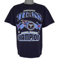 NFL (Delta) - Tennessee Titans Central Division Champs T-Shirt 2000 Large Vintage Retro Football