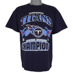 NFL (Delta) - Tennessee Titans Central Division Champs T-Shirt 2000 Large Vintage Retro Football