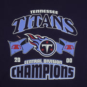 NFL (Delta) - Tennessee Titans Central Division Champs T-Shirt 2000 Large Vintage Retro Football
