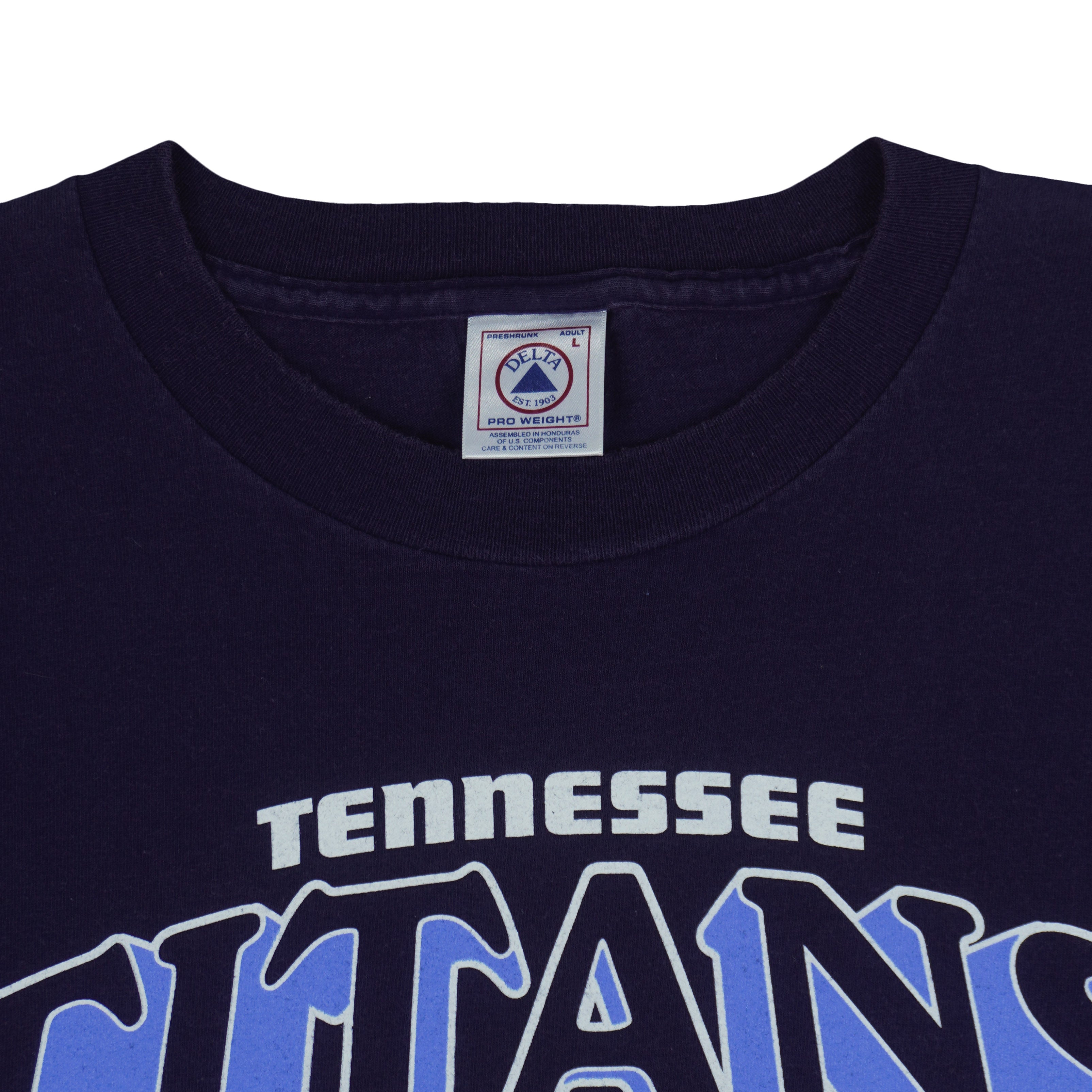 NFL (Delta) - Tennessee Titans Central Division Champs T-Shirt 2000 Large Vintage Retro Football